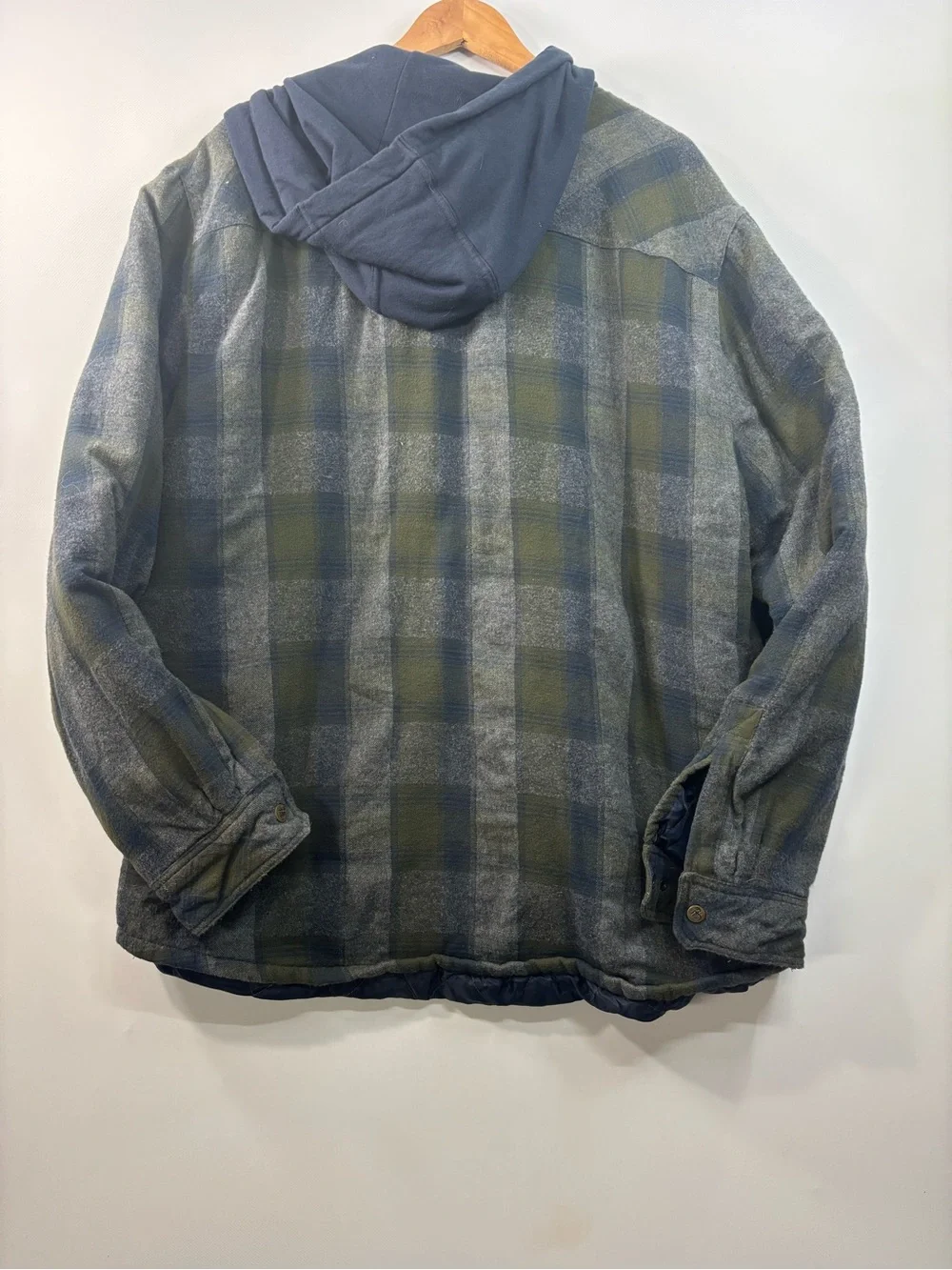 Legendary Outfitters Flannel Plaid Shirt Jacket Men’s Size 2XL Green Blue
